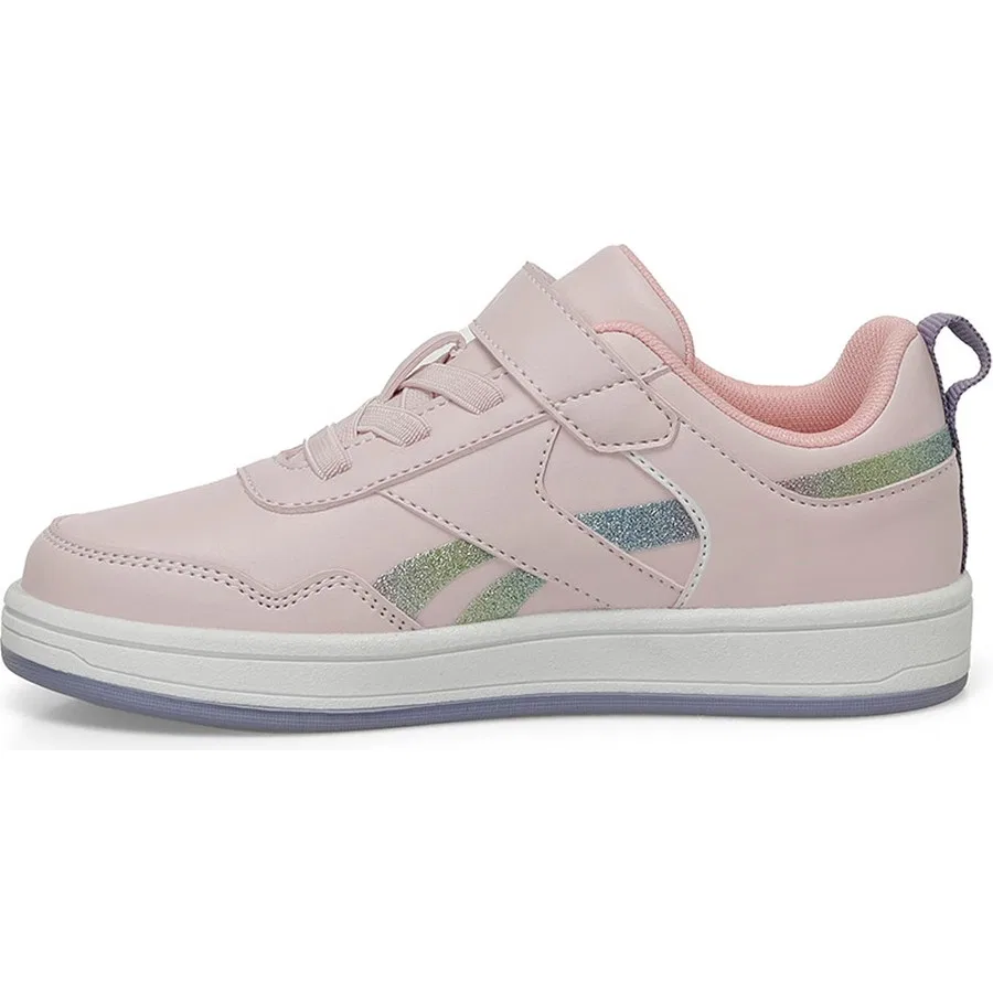 Кроссовки детские с верхом из экокожи Reebok Lucida Sky, Пудровый — фото 3