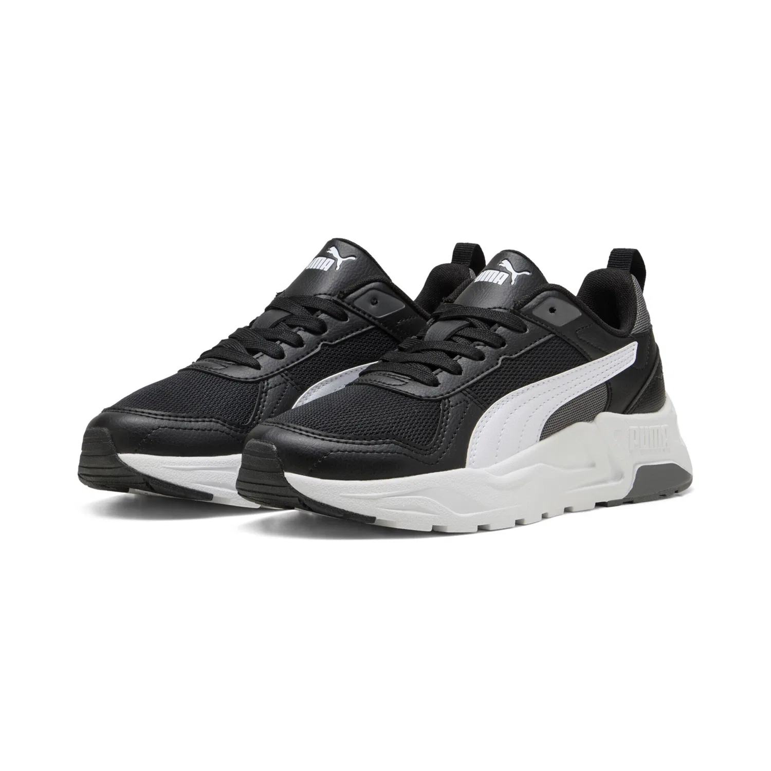 Детские кроссовки с амортизацией PUMA Trinity 2 LT, Black White Cool Dark Gray