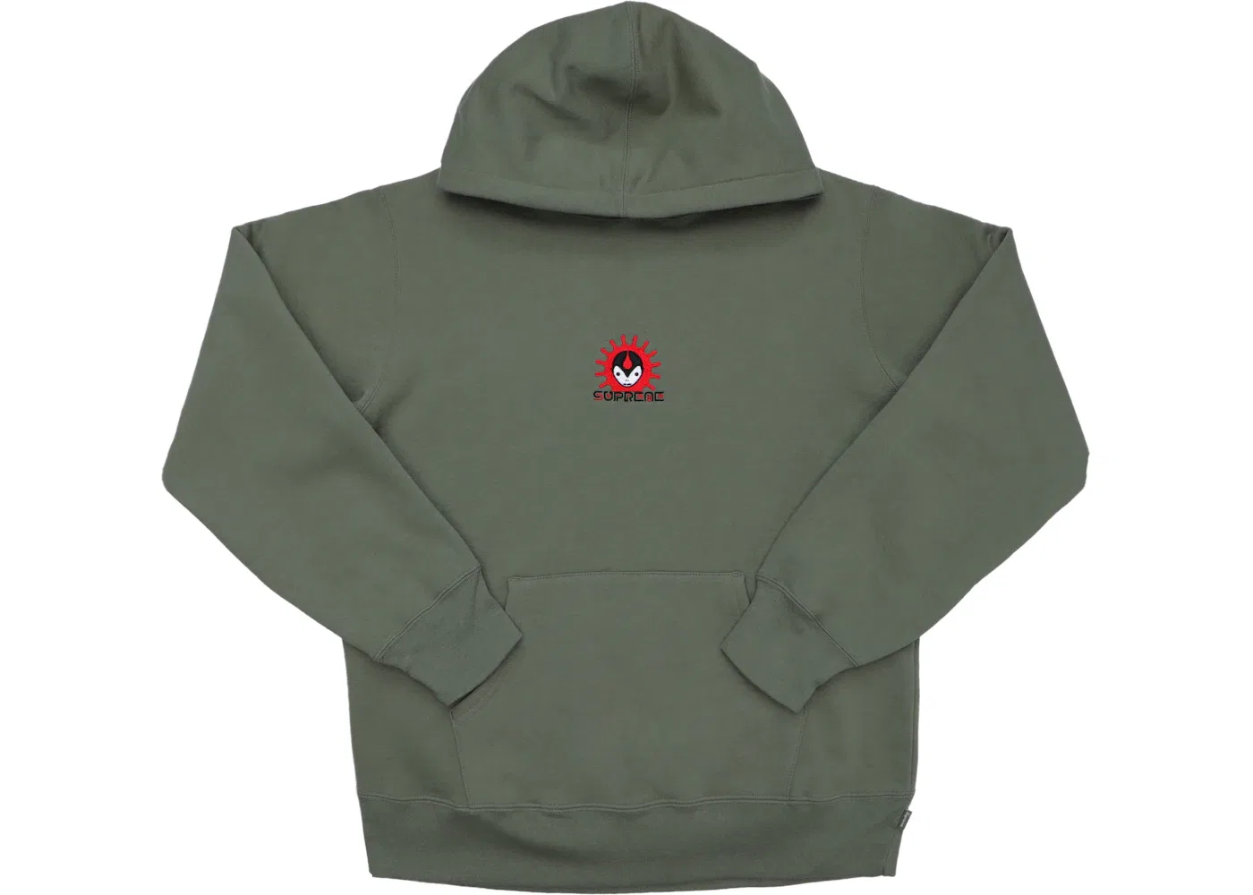 Мужское хлопковое худи с капюшоном Supreme Vampire, цвет Light Olive
