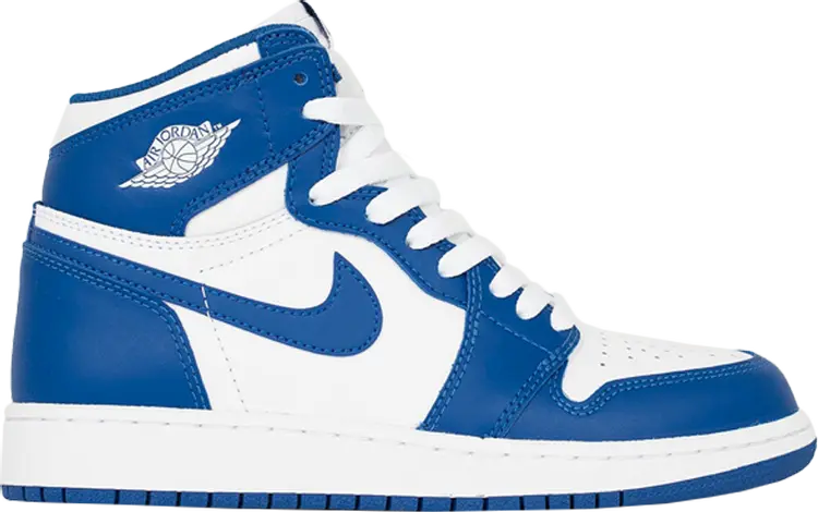 

Кроссовки Air Jordan 1 High OG BG Storm Blue, синий, Синий;серый, Кроссовки Air Jordan 1 High OG BG Storm Blue, синий