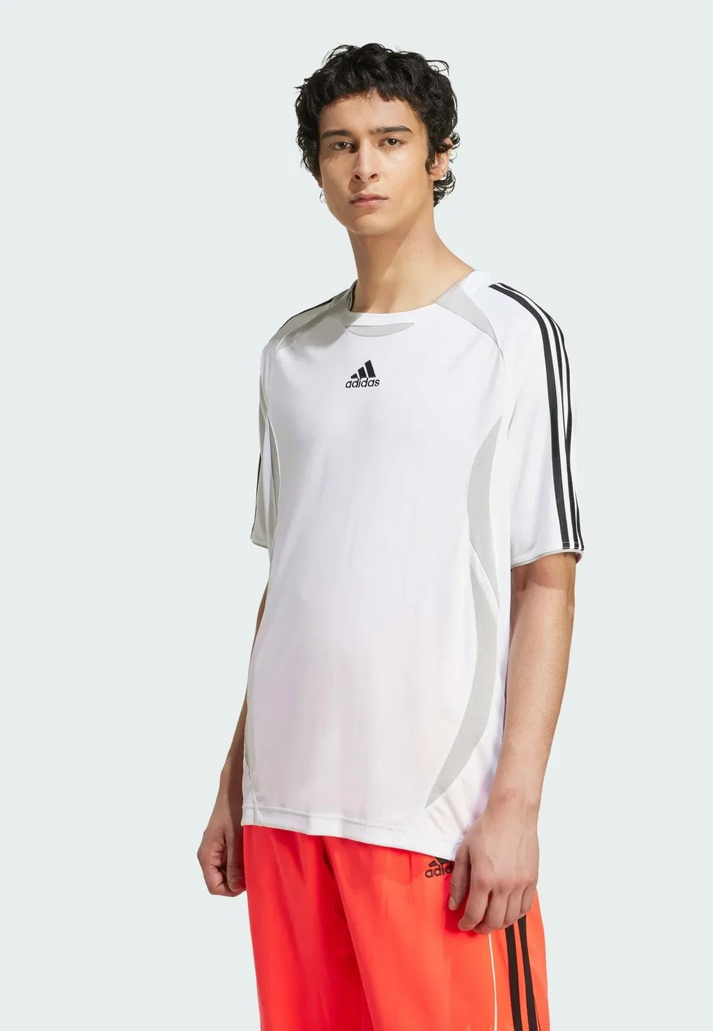 Футболка Teamgeist - футболка с принтом Adidas Originals, White Black