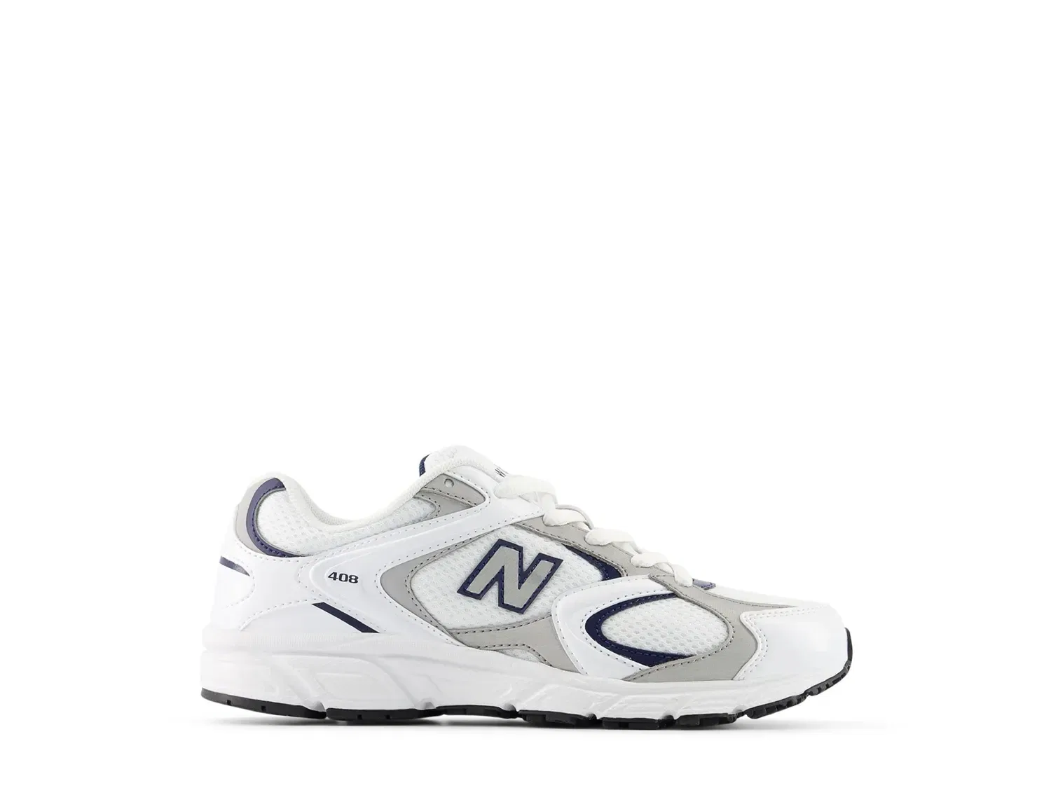 Кроссовки 408, New Balance, белый/темно-синий — фото 3