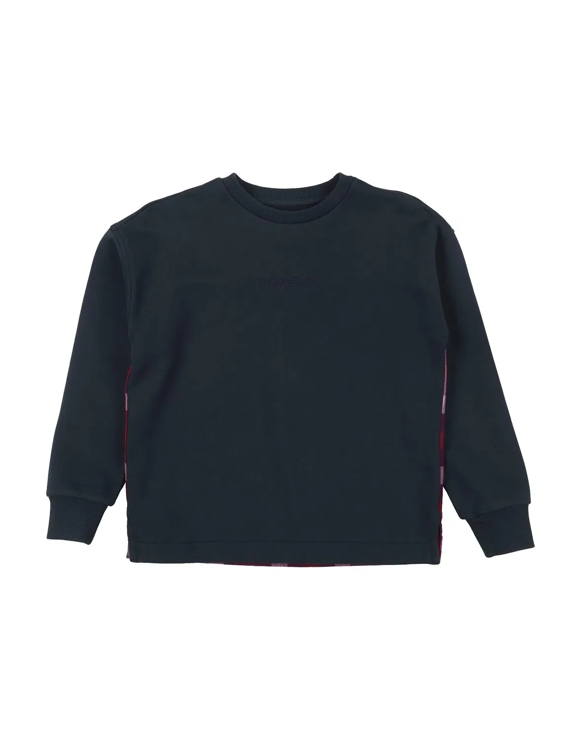 Детский свитшот для девочек с круглым вырезом Woolrich, темно‑синий