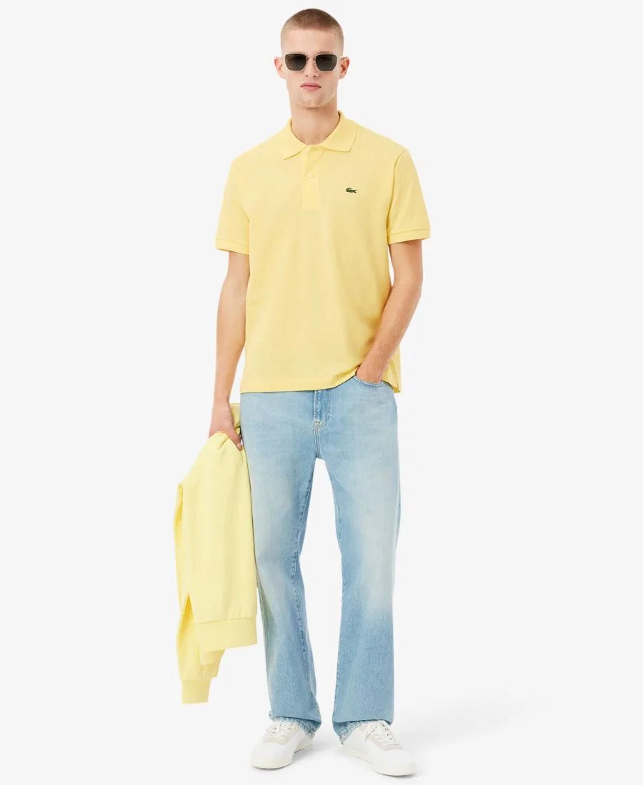 Поло из пике Lacoste Classic Fit Original L.12.12, Bright Yellow — фото 2