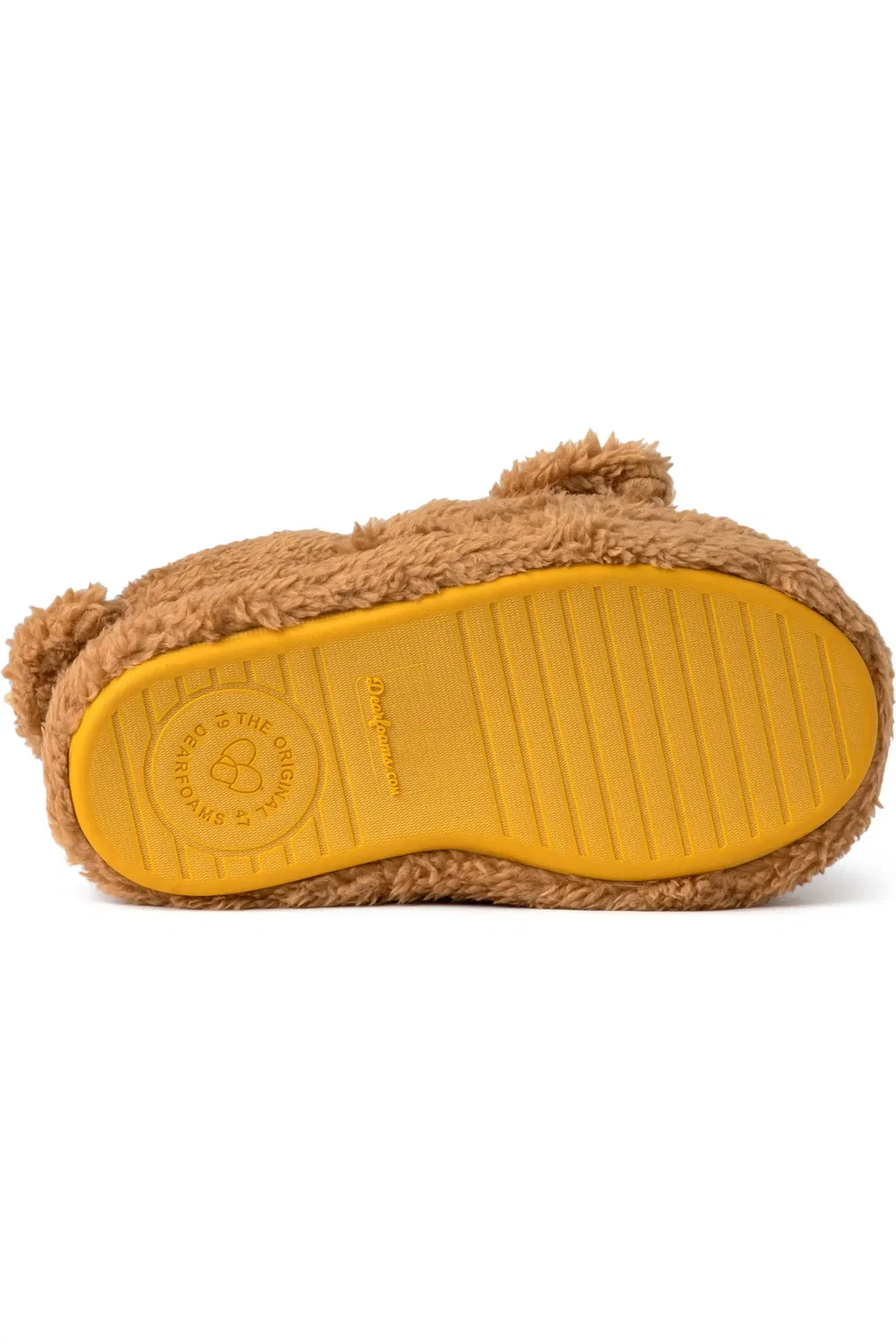 Детские тапочки слипоны с памятью формы Emery Critter Dearfoams, Tan — фото 4