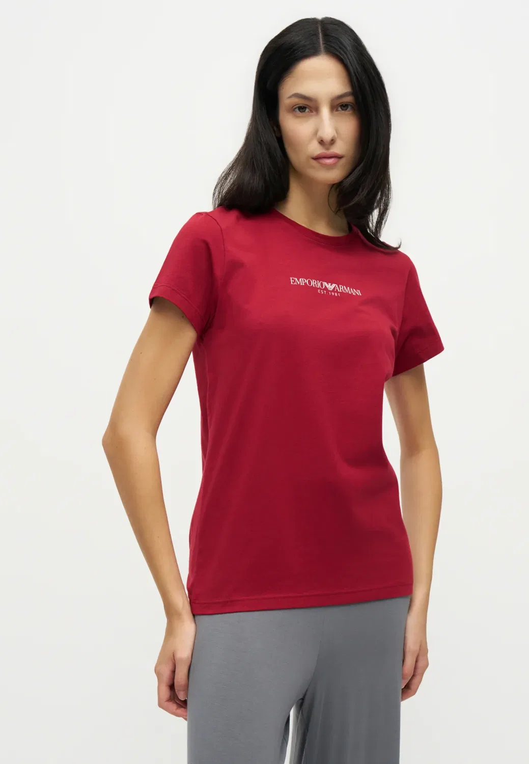 Рубашка с высоким рукавом и круглым вырезом Emporio Armani, Rhubarb — фото 4