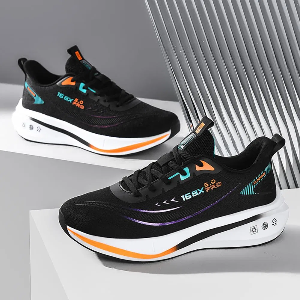 Детские легкие кроссовки с амортизирующей подошвой Sneaker, Nero — фото 4