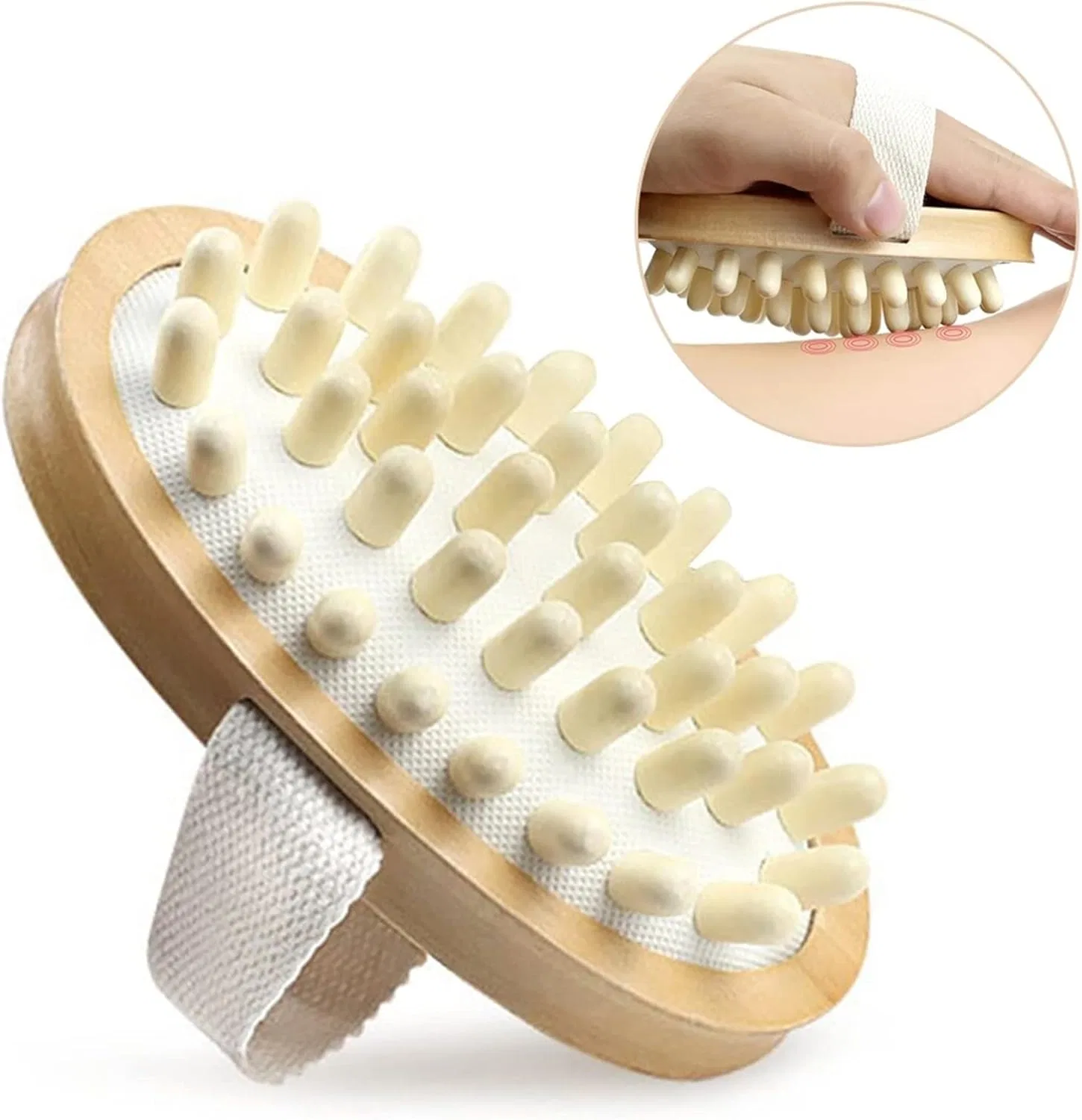 Массажная щетка для тела, деревянная, MObyat, 1 шт, 50 г, Wooden Body Brush — фото 2