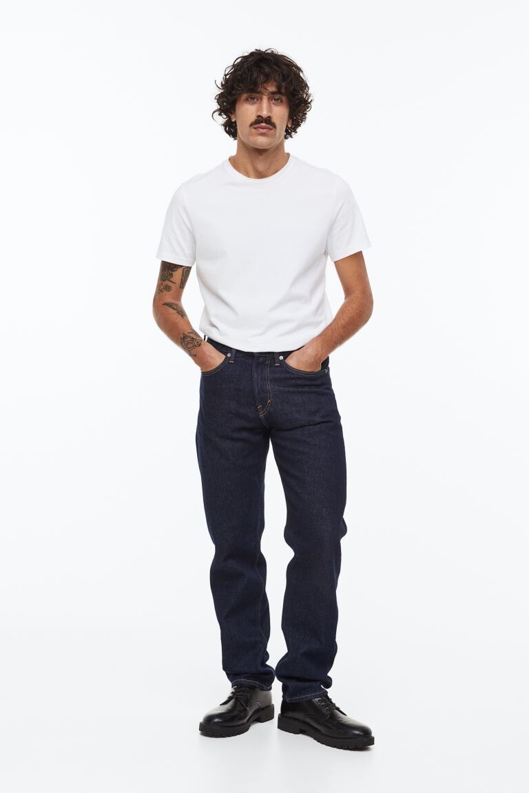 

Свободные джинсы H&M, темно-синий деним