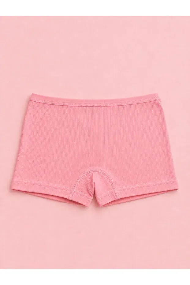 Детские трусы для девочек хлопковые комплект 12 шт Ultra comfortable 100% cotton ribbed girls' panties 12 pieces Meyzz, Assorted Ribbed Boxers — фото 2