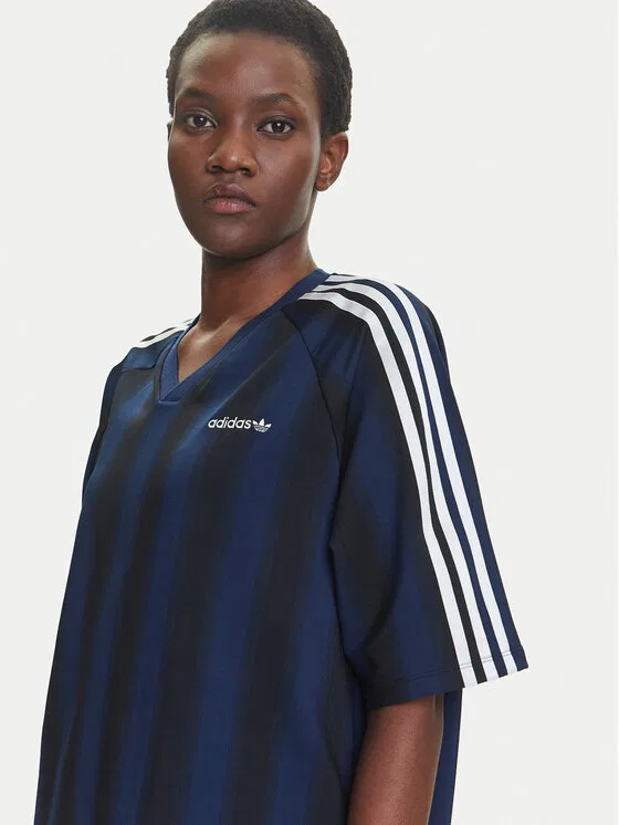 Футболка oversize Linear Adidas, темно-синий — фото 4