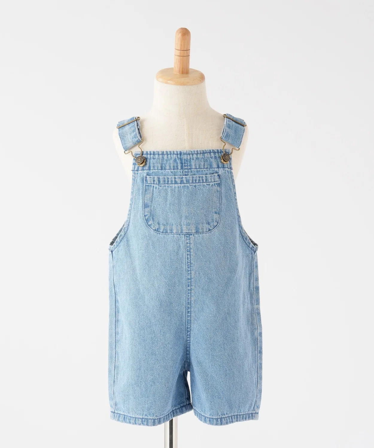 Детский комбинезон из денима PUPPAPUPO, Light Blue — фото 4