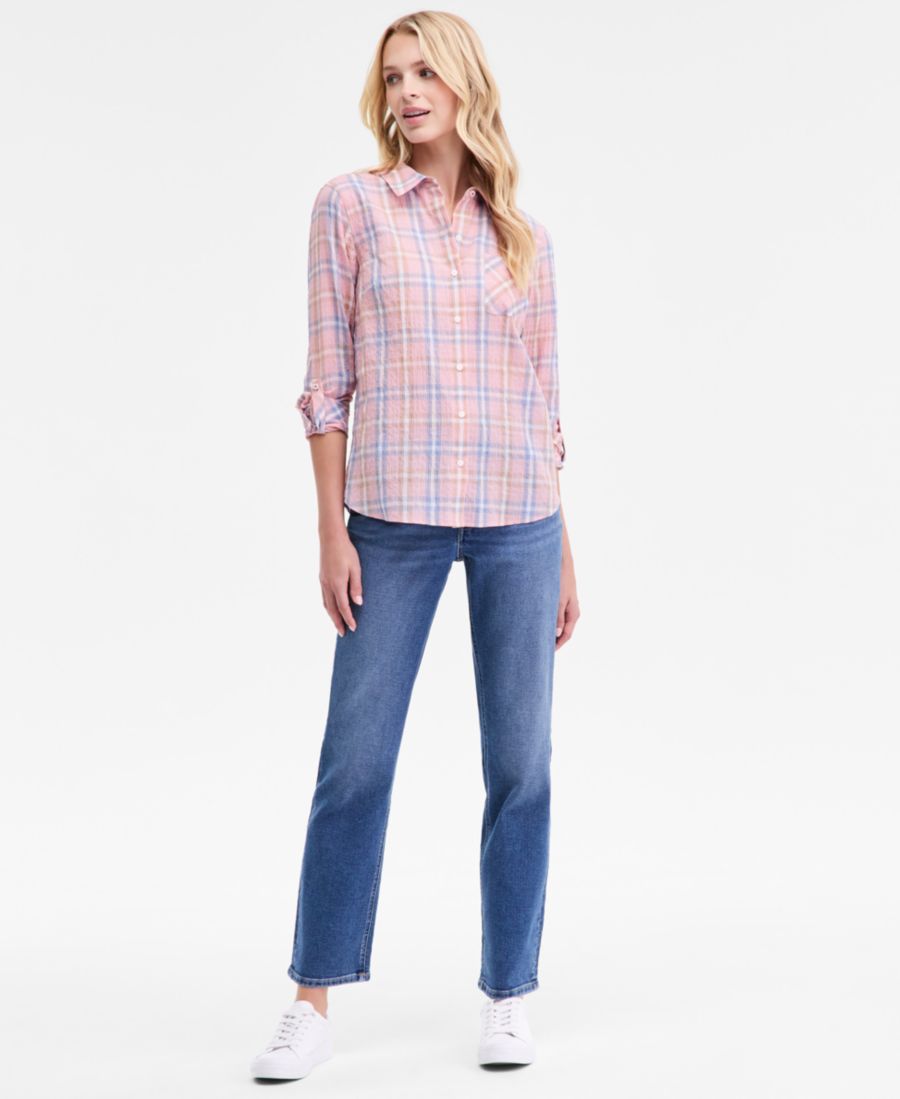 

Женские прямые джинсы со средней посадкой Nautica Jeans, Skyway Blue