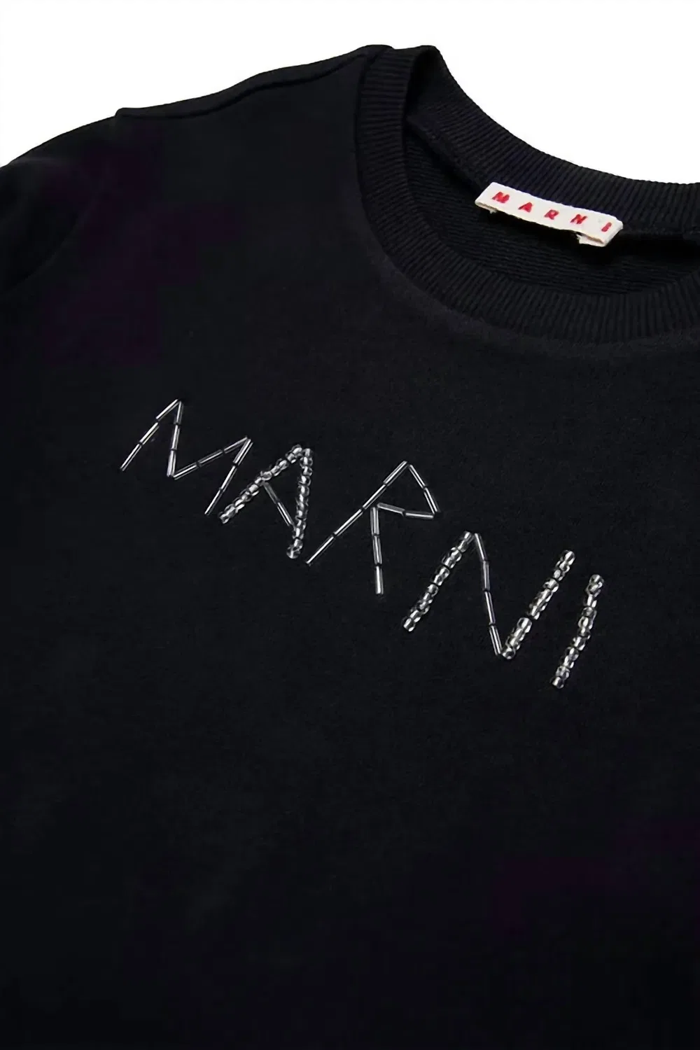 Детский свитшот с логотипом Baguette Logo Marni, черный — фото 3