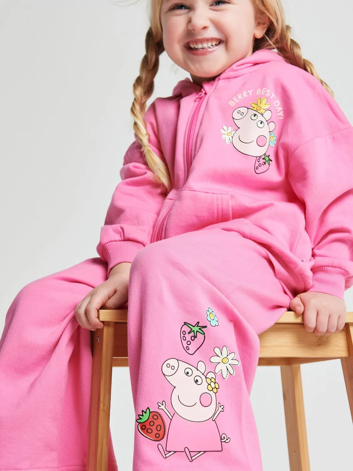 Спортивный костюм Peppa Pig Brand Threads, розовый — фото 4