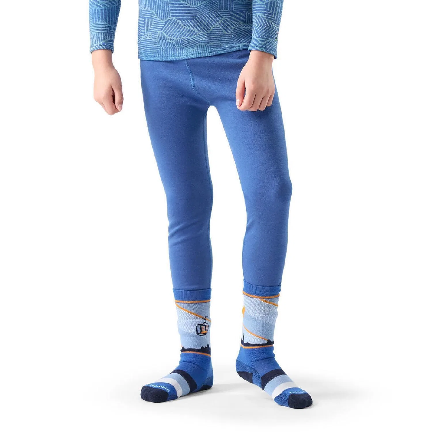 Термобелье детское нижнее с шерстью мериноса Classic Thermal Merino Smartwool, Royal Indigo