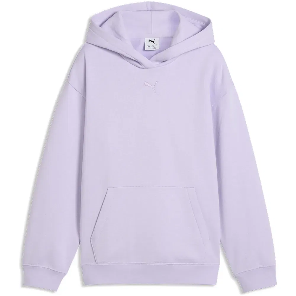 Худи Relaxed Puma Essential Centered Cat Logo, фиолетовый