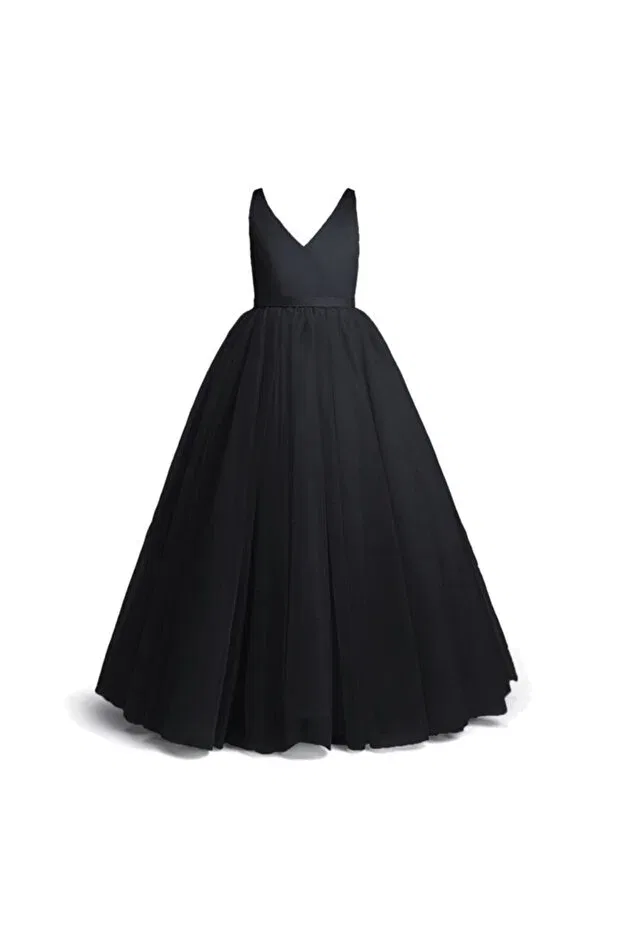 Детское платье для девочек без рукавов Nsmkidslife, Black