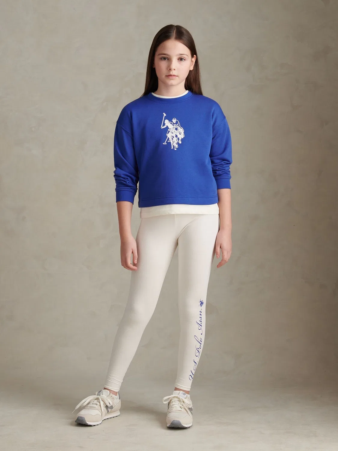 Двухпредметный комплект, свободный крой U.S. Polo Assn, синий — фото 3