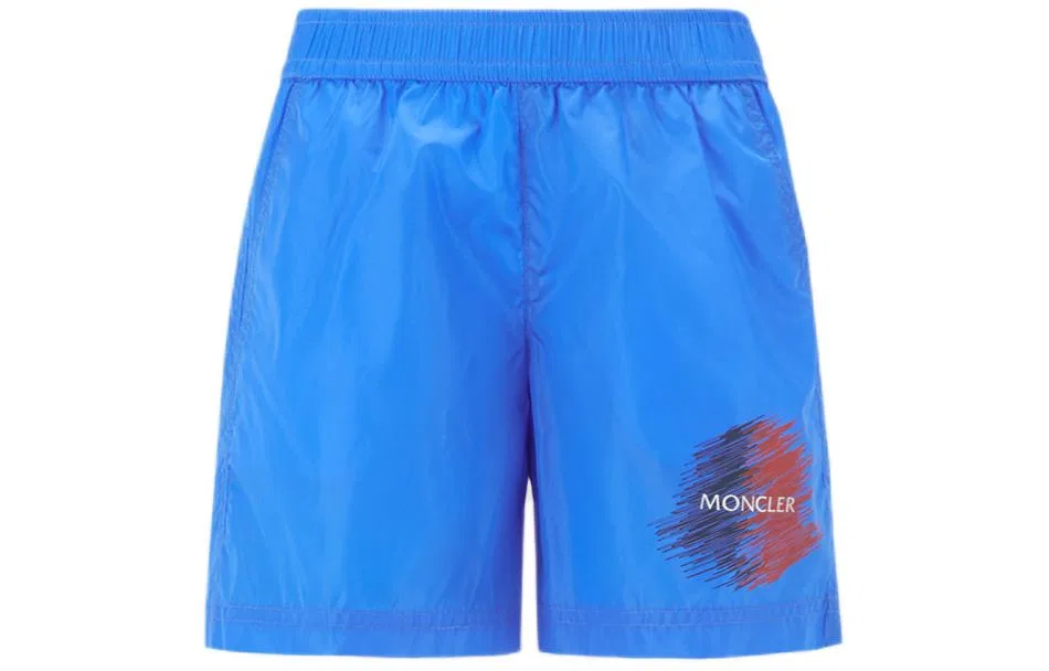Детский купальник для девочек облегающий Moncler, Blue