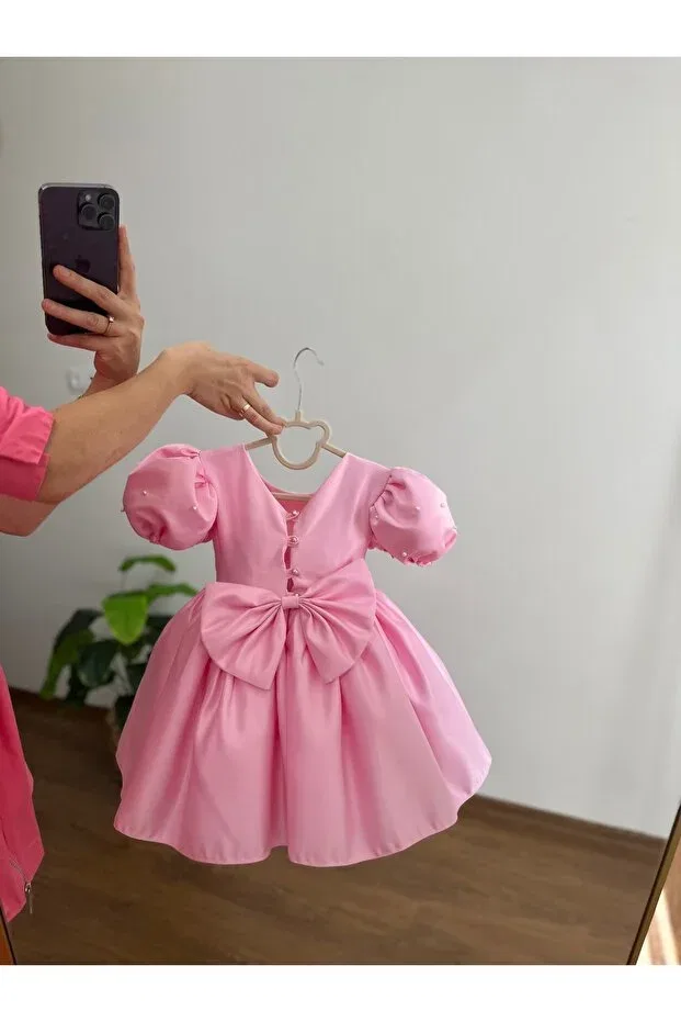 Детское платье для девочек хлопковое Gnl Butik, Pink — фото 3