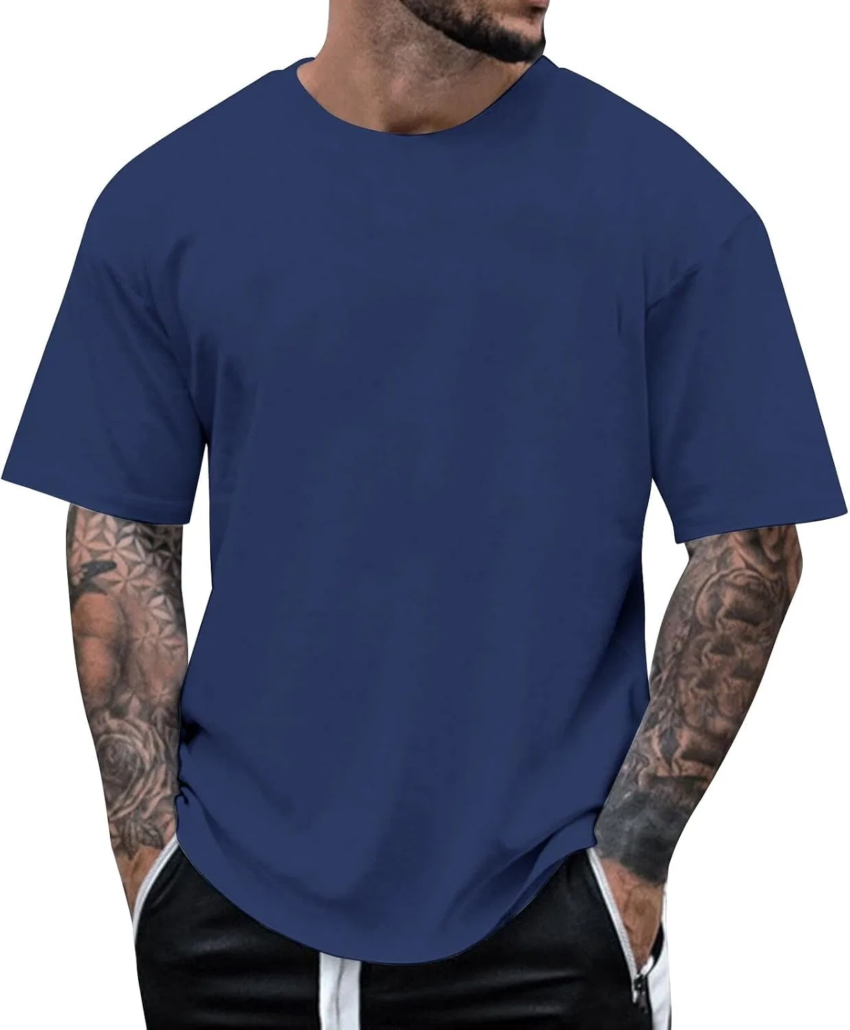 Мужская футболка с коротким рукавом Slim Fit, Navy