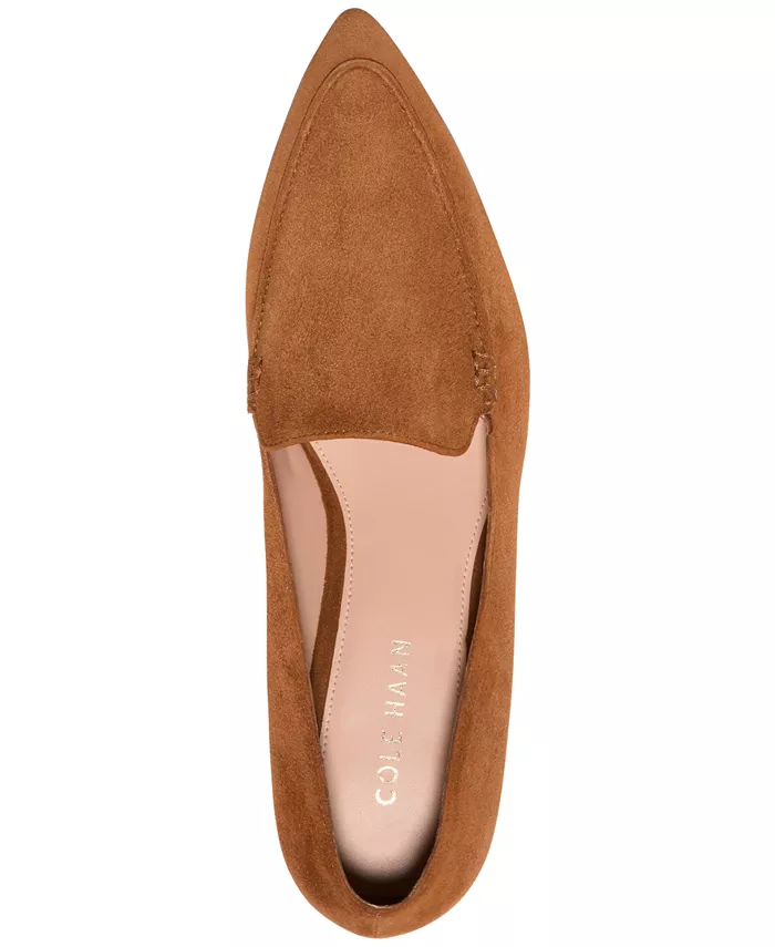Женские туфли Valantina с острым носком и блочным каблуком Cole Haan, коричневый — фото 4