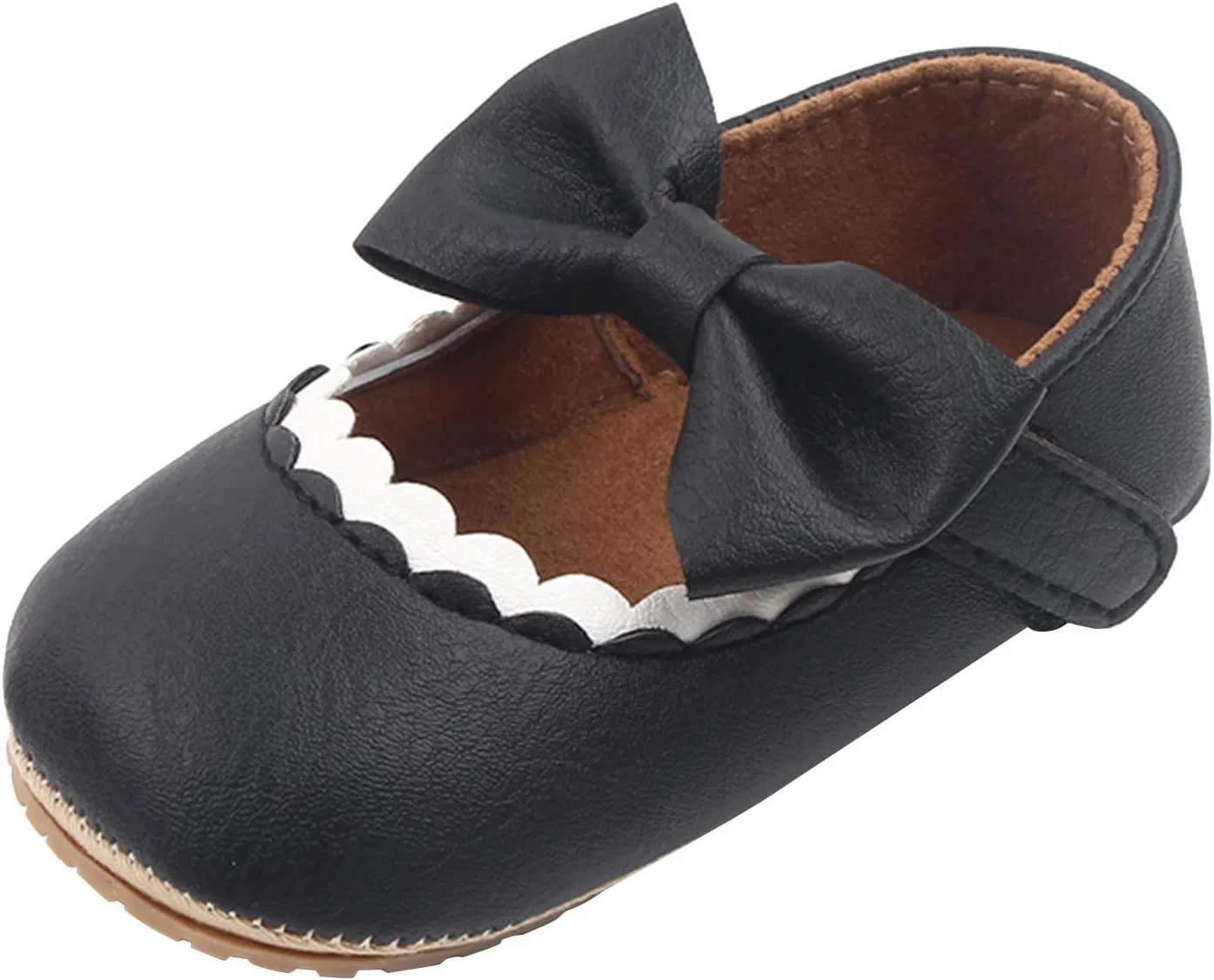 Детские туфли Мэри Джейн для девочек с бантом, модель Bowknot Dress Party, Black