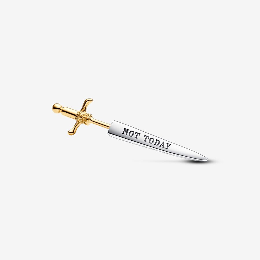 

Серьга Pandora x Game of Thrones Needle Single, 1 шт, серебро/золото