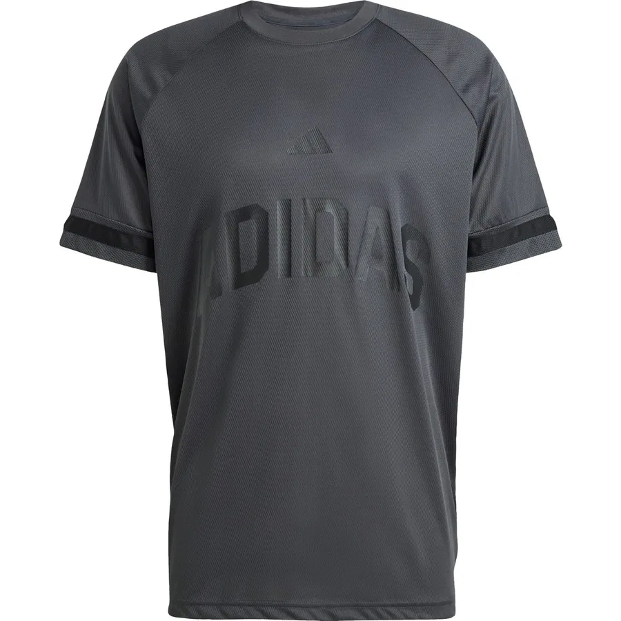 Футболка спортивная с принтом adidas Sportswear JD8097 Seasonal Essentials US Sport, Серый — фото 3