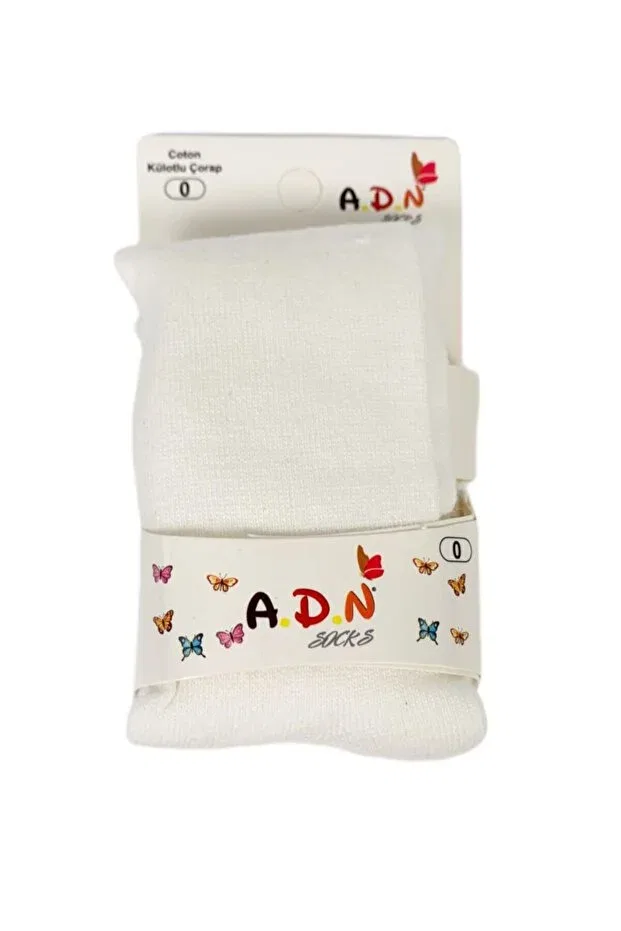 Детские колготки хлопковые Unisex Baby Plain Cotton Pantyhose Skycott, White — фото 3