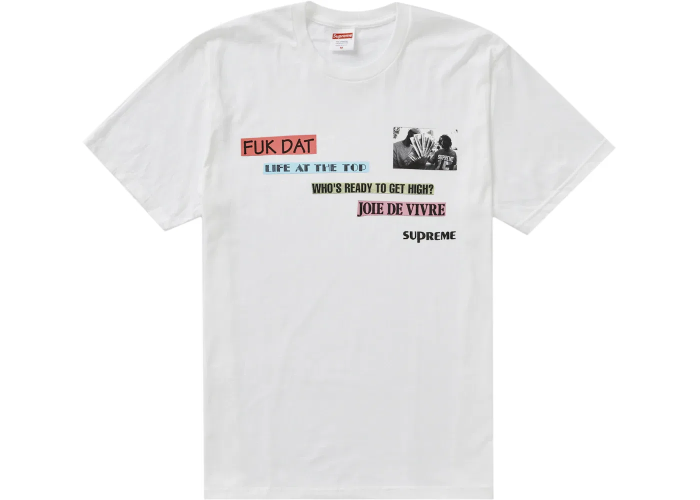 Мужская футболка с логотипом Supreme Tee, White
