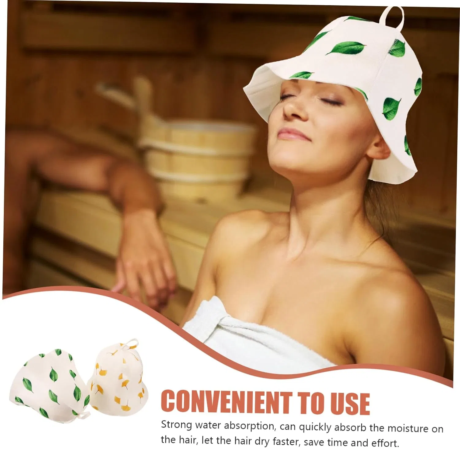 Шапочка для душа из войлока, Healeved, 4 шт., As Shown — фото 4