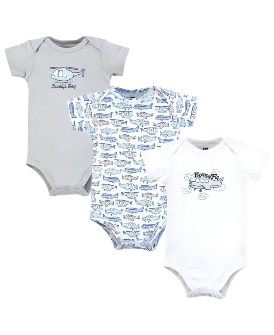 Комплект боди с длинным рукавом из хлопка Hudson Baby, Born to Fly