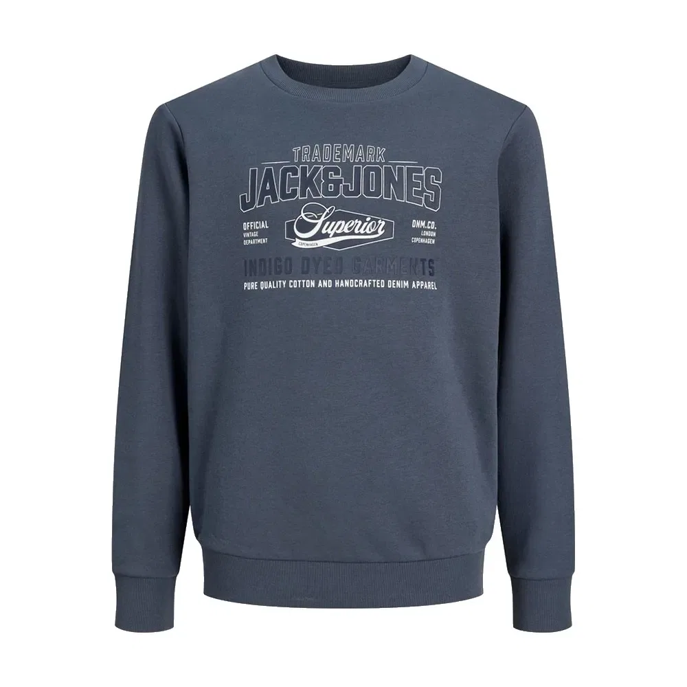 Детский свитшот с принтом Jack & jones, Grey