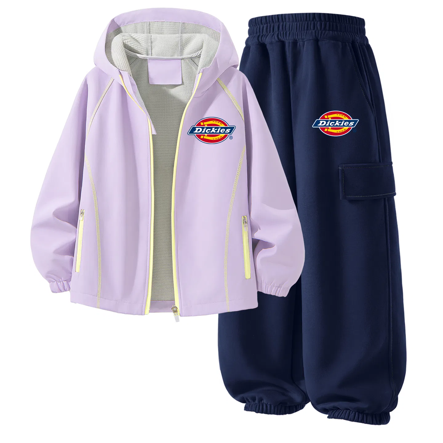 Детский комплект спортивной одежды с принтом Dickies, Hyacinth Purple/Navy Blue