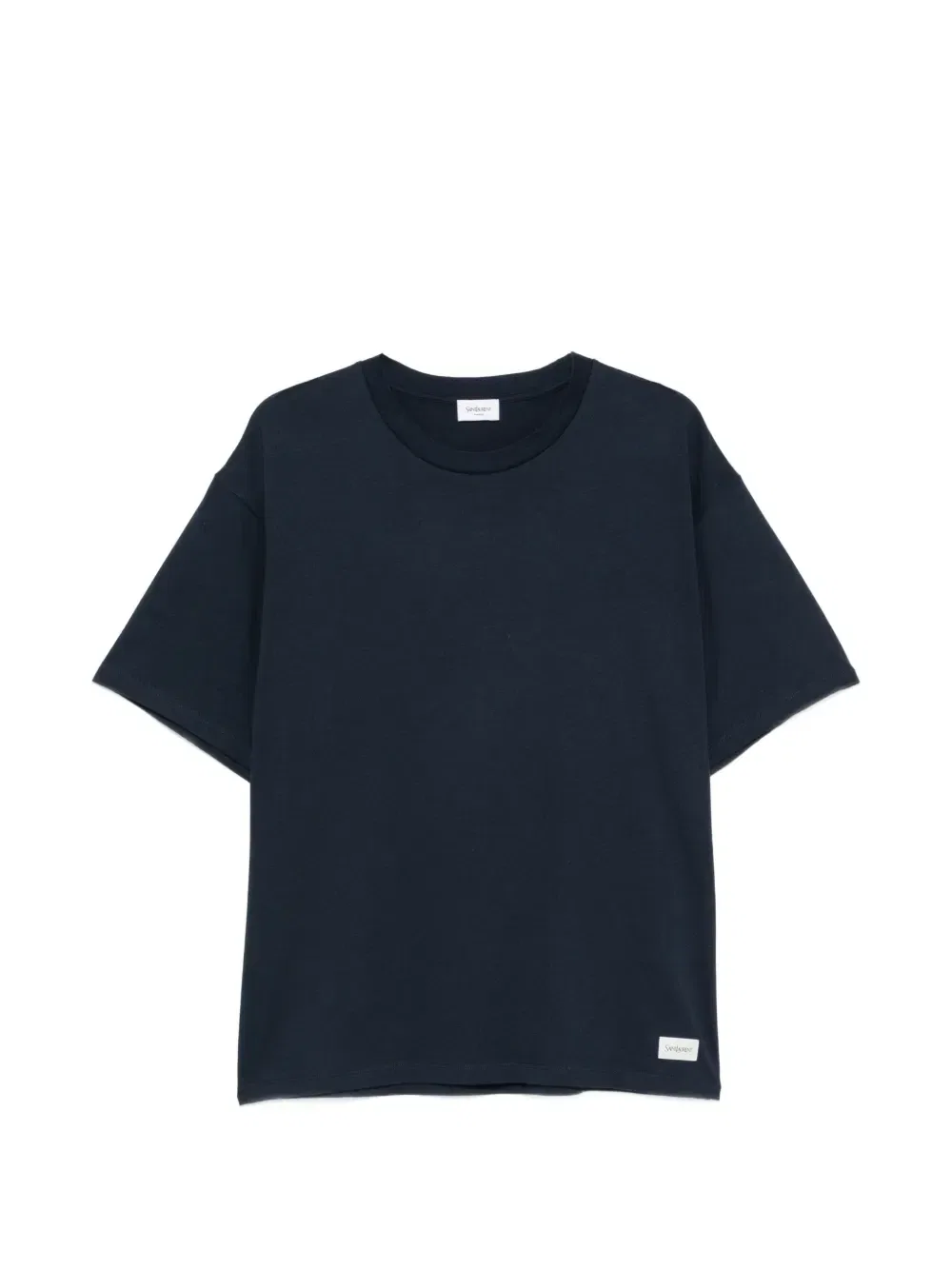 Футболка с нашивкой-логотипом Saint Laurent, синий