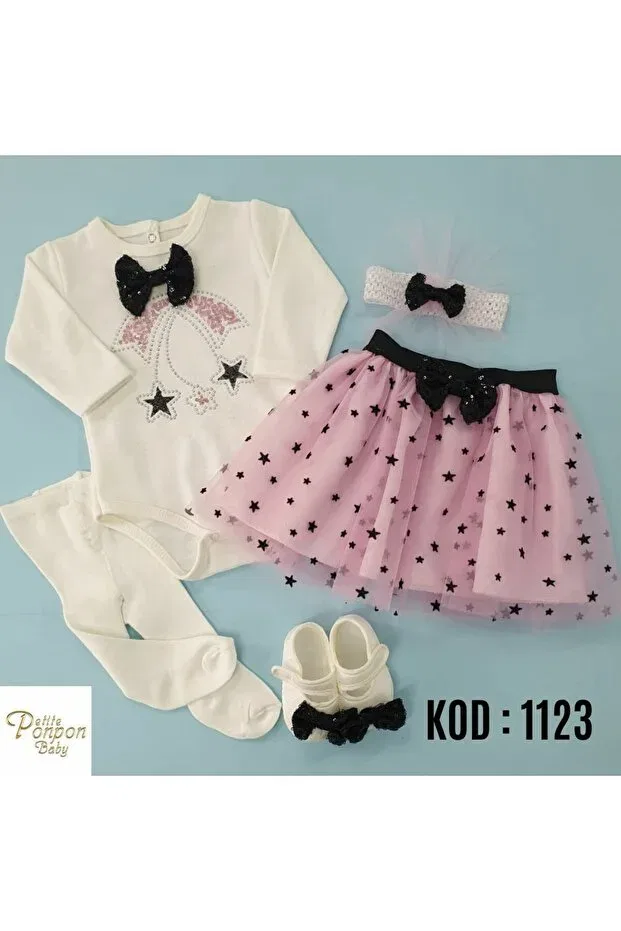 Детское платье-пачка с длинным рукавом Furya Kids, Pink