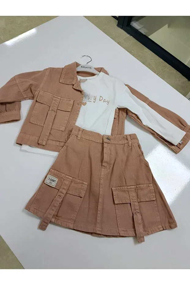 Детский комплект для новорожденных хлопковый Kitty, Beige — фото 2