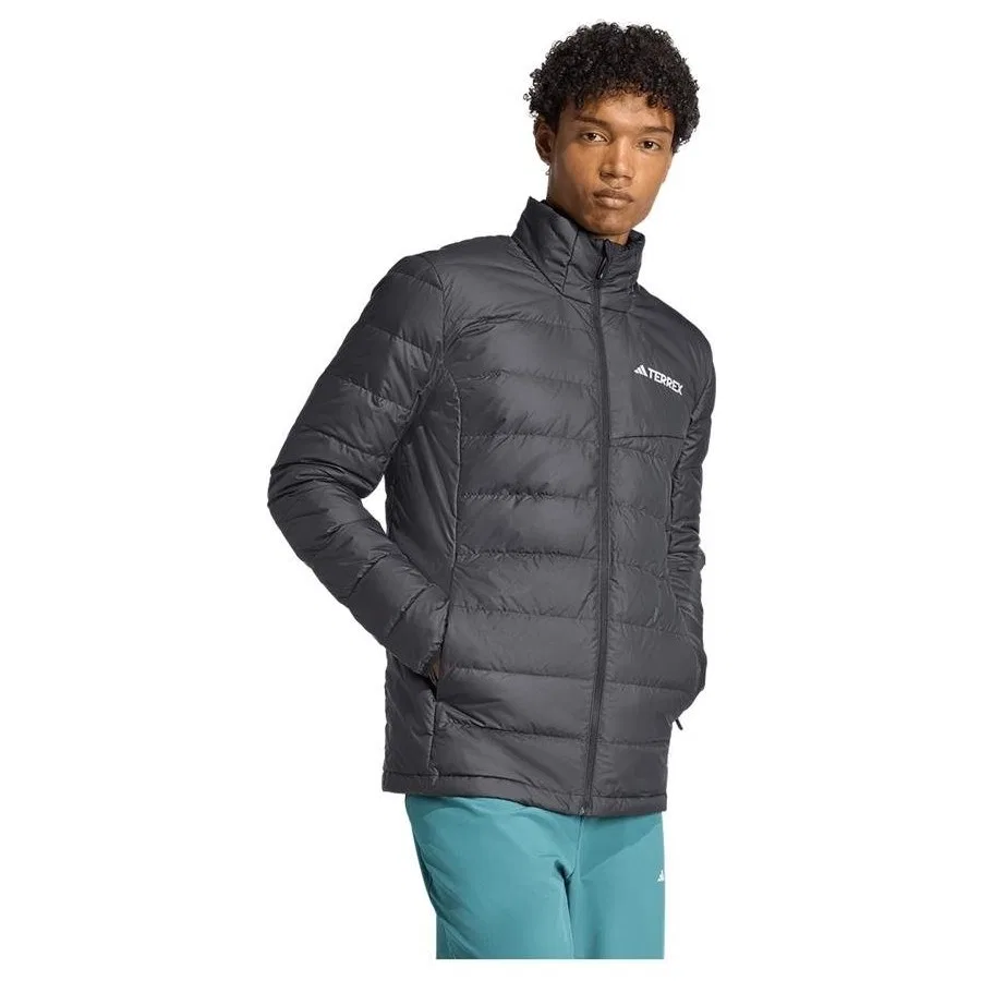 Мужская куртка с утеплителем ClimaWarm Mountain Down Jacket adidas, Черный — фото 4