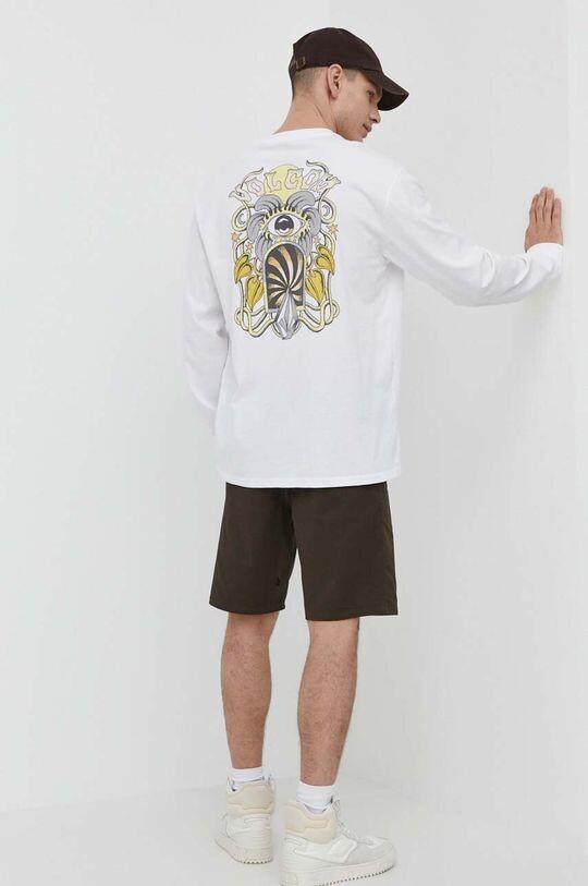 

Хлопковый лонгслив Volcom, белый