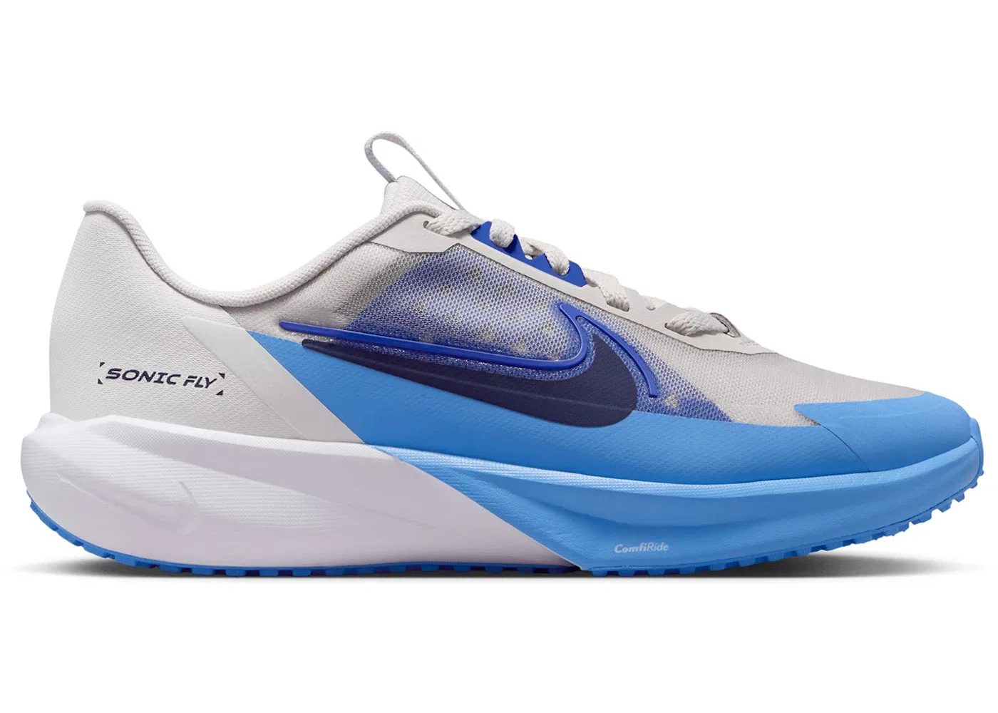 Детские кроссовки для бега Vast Grey/Game Royal/University Blue/Midnight Navy Nike Sonic Fly, Vast Grey/Game Royal/University Blue/Midnight Navy