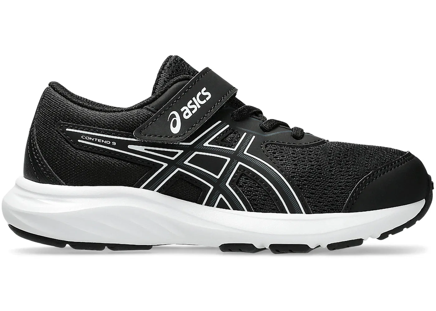 Детские кроссовки для бега ASICS Contend 9, Black/White