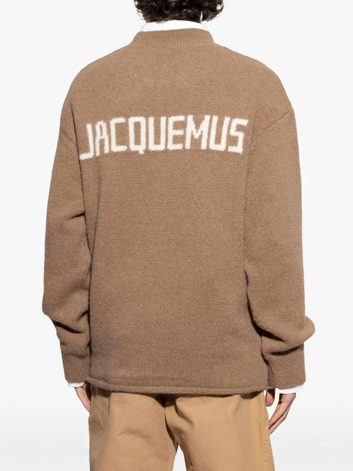 Jacquemus Коричневый джемпер из альпаки — фото 4