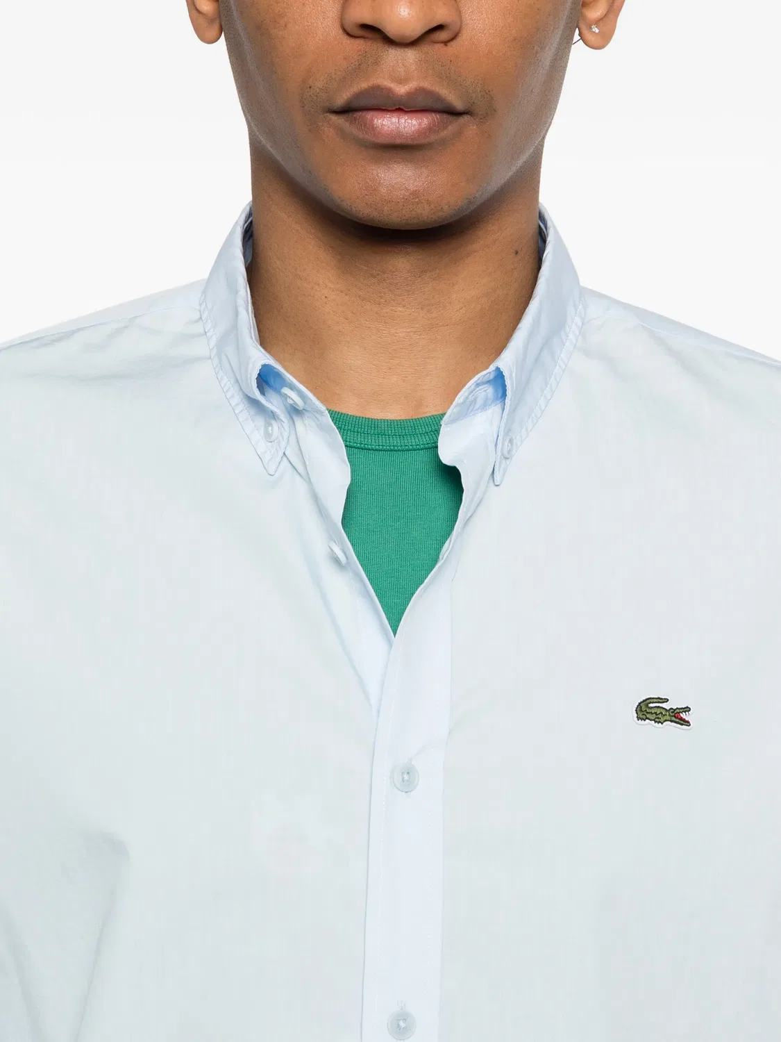 Рубашка с длинными рукавами, синяя Lacoste, синий — фото 4