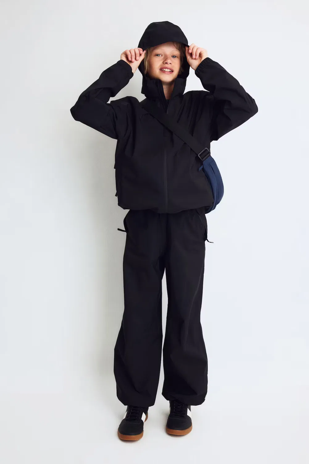 Непромокаемые брюки Stormmove стандартного кроя H&M, Schwarz — фото 3