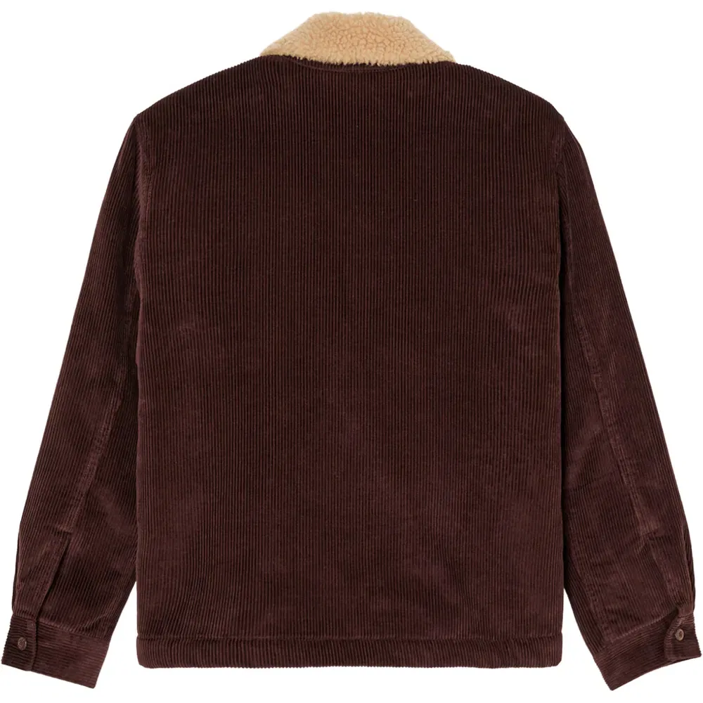 Детская куртка для мальчиков с флисовой подкладкой Quiksilver DNA Sherpa Harrington, Brown — фото 2