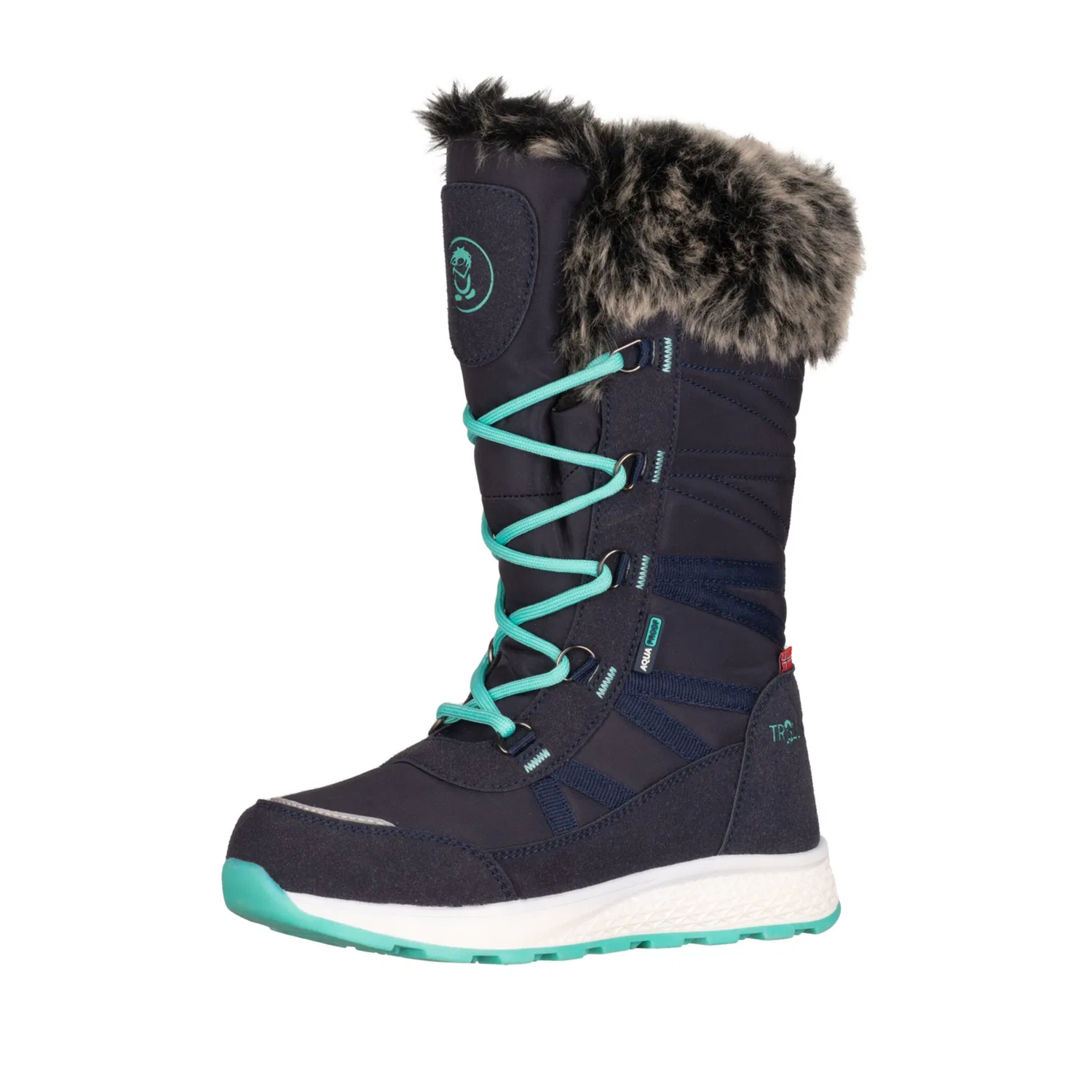 Детские зимние ботинки Snowboots Trollkids, Navy/Mint