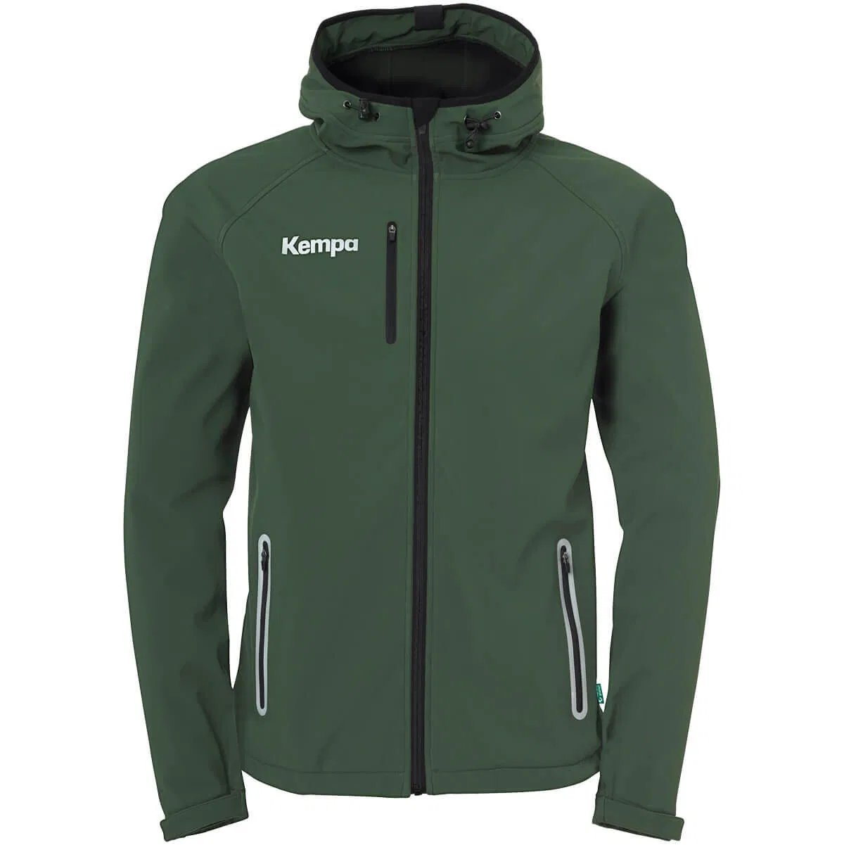 Детская софтшелл куртка Kempa SOFTSHELL Kids, Цвет Dunkelolivgrun Schwarz