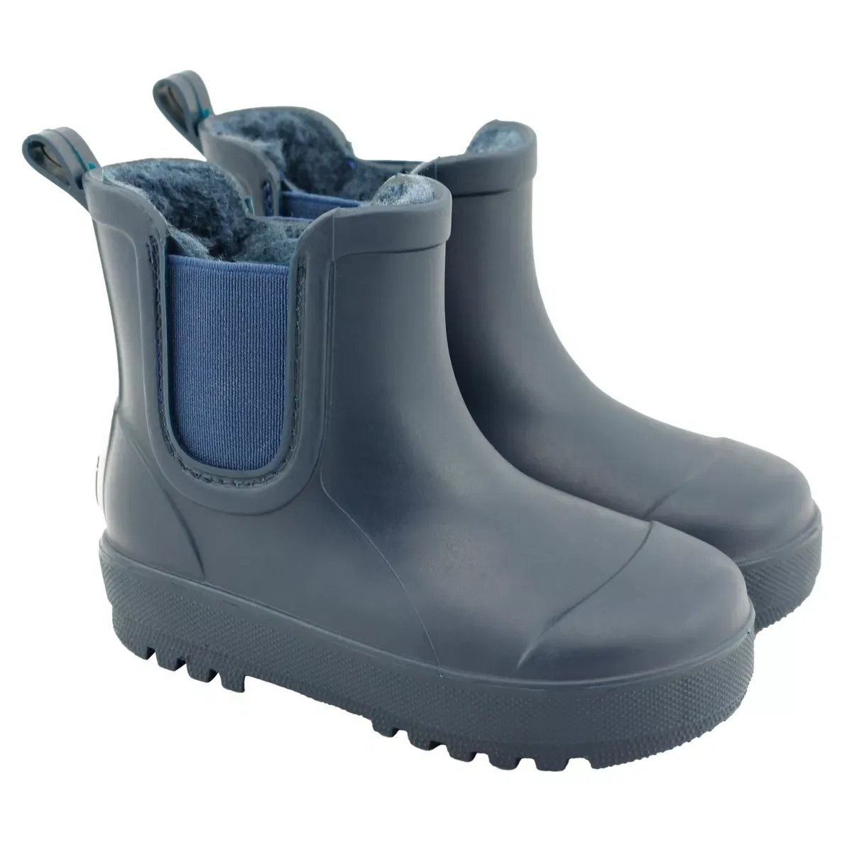 Детские дождевые сапоги с искусственным мехом BEARPAW, Navy — фото 2
